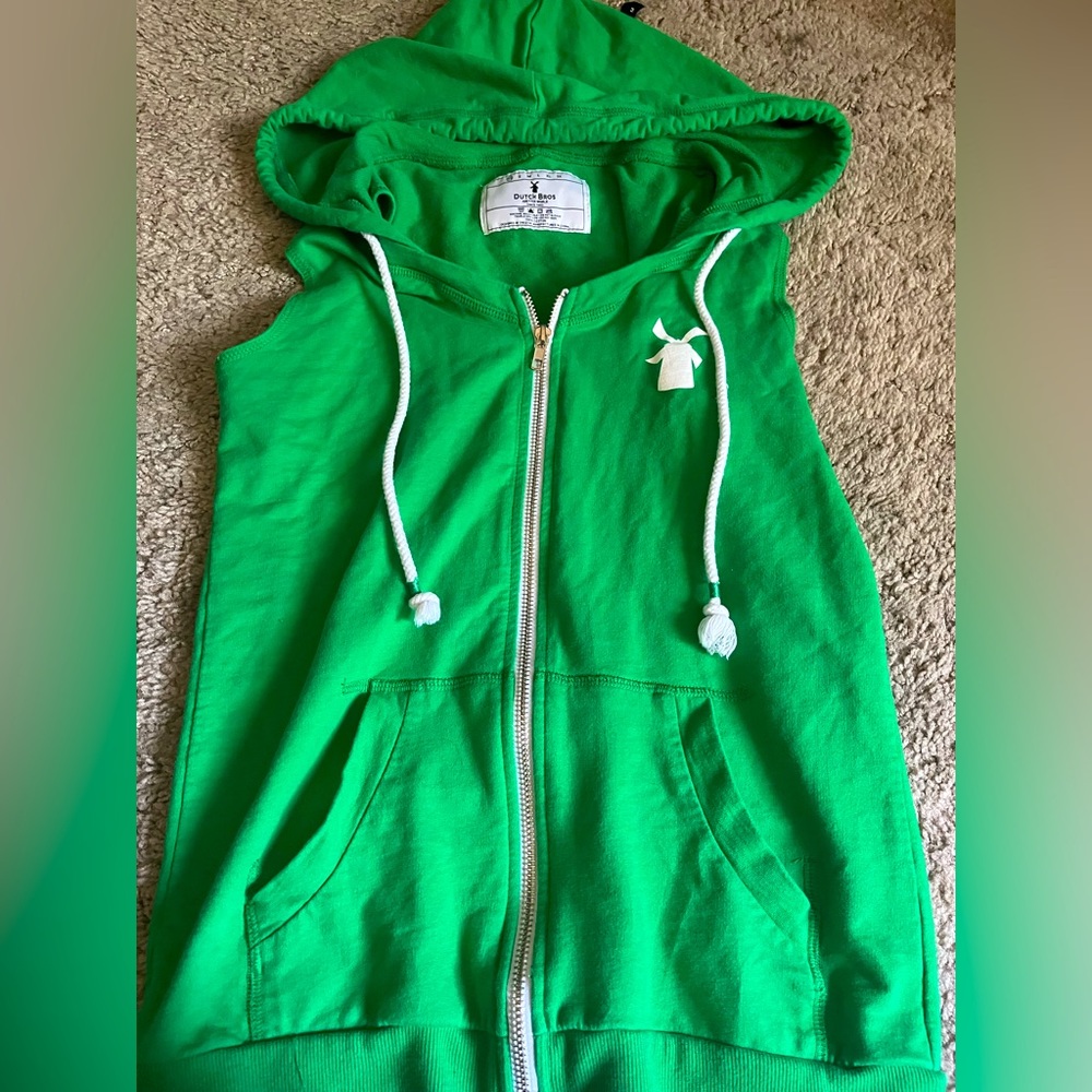 Dutch Bros sleeveless zip up